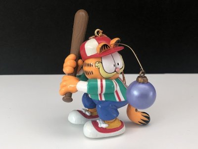 画像1: USA ヴィンテージ ガーフィールド オーナメント 野球 ベースボール Garfield 1990年代