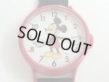 レア!! ELGIN社製 ミッキーマウス ウォールクロック 壁掛け時計 腕時計型 ヴィンテージ アンティーク ディズニー DISNEY USA