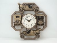 1977s Miller Studio Chalkware ヴィンテージ ウォールクロック アンティークカー 壁掛け時計 USA Vintage 1970年代