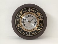 ヴィンテージ 星座モチーフ ZODIAC ウォールクロック USA 壁掛け時計 ホロスコープ vintage