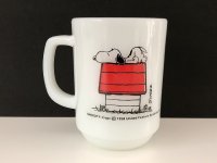 ファイヤーキング スヌーピー モーニングアレルギー マグカップ USA ヴィンテージ Fire-king SNOOPY PEANUTS