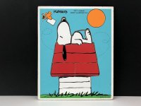 1970's スヌーピー ドッグハウス PLAYSKOOL ウッドパズル ヴィンテージ  vintage USA SNOOPY 1970年代