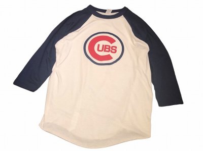 画像4: USED シカゴカブス 七分丈 ラグラン Tシャツ