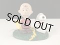 ヴィンテージ Danbury Mint ダンバリーミント 1993s [STRUNG OUT] スヌーピー チャーリーブラウン フィギュア 置物 USA PEANUTS