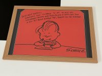 1967年 スヌーピー ライナス フレームポスター アートフレーム USA SNOOPY ピーナッツ PEANUTS