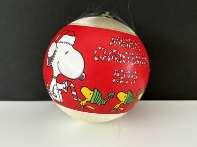 画像1: 1979年 ビンテージ スヌーピー PEANUTS クリスマス ball ボール オーナメント USA SNOOPY vintage 