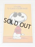 レア MADE IN USA スヌーピー ジョークール JOE COOL Hallmark ヴィンテージ ポスター USA SNOOPY PEANUTS