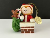 USA ヴィンテージ ガーフィールド 木製 ウッド オーナメント Garfield Dakin