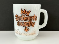 ファイヤーキング My Sediments exactly マグ Fire-king USA ヴィンテージ