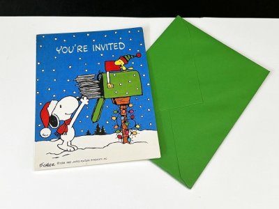 画像2: HALLMARK スヌーピー ウッドストック クリスマスカード 封筒セット PEANUTS USA