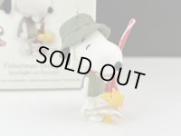2012年 スヌーピー ウッドストック 釣り HALLMARK オーナメント 箱入り KEEPSAKE PEANUTS SNOOPY ヴィンテージ