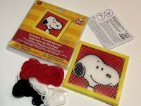 ニードルポイント タペストリー SNOOPY スヌーピー PEANUTS オールド USA ヴィンテージ