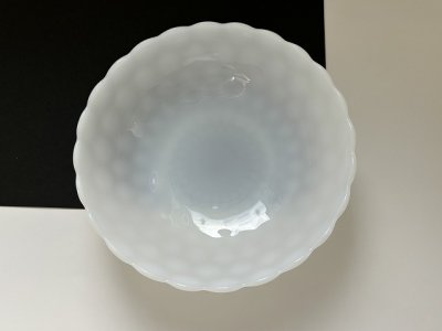 画像4: ファイヤーキング バブル ラージボウル 白 ミルクホワイト Fire-king USA ヴィンテージ