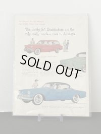 Studebakers ビンテージ LIFE誌 1954年 ビンテージ広告 切り取り アドバタイジング ポスター