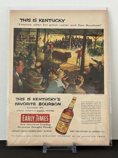 画像2: EARLY TIMES ビンテージ LIFE誌 1954年 ビンテージ広告 切り取り アドバタイジング ポスター