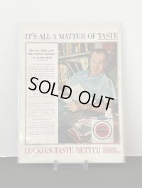 LUCKY STRIKE ビンテージ LIFE誌 1954年 ビンテージ広告 切り取り アドバタイジング ポスター