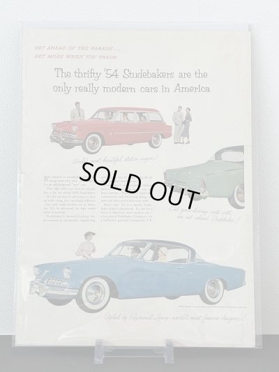 画像2: Studebakers ビンテージ LIFE誌 1954年 ビンテージ広告 切り取り アドバタイジング ポスター