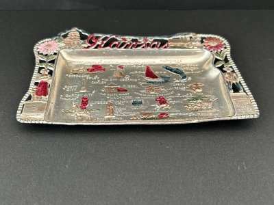 画像2: USA ヴィンテージ スーベニア アッシュトレイ カンザス州 KANSAS灰皿 1950s 1960s vintage souvenir Antique ashtray