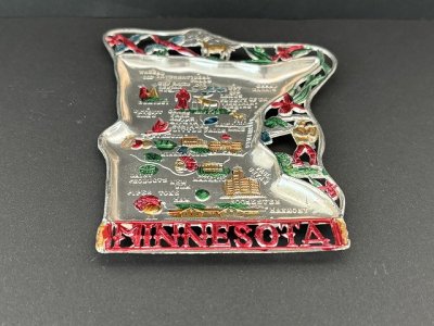 画像2: USA ヴィンテージ スーベニア アッシュトレイ ミネソタ州 Minnesota 灰皿 1950s 1960s vintage souvenir Antique ashtray