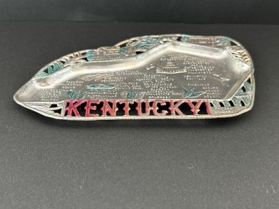 画像2: USA ヴィンテージ スーベニア アッシュトレイ ケンタッキー州 Kentucky 灰皿 1950s 1960s vintage souvenir Antique ashtray