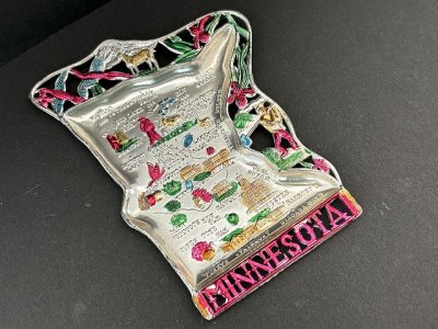 画像3: USA ヴィンテージ スーベニア アッシュトレイ ミネソタ州 Minnesota 灰皿 1950s 1960s vintage souvenir Antique ashtray
