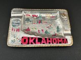 USA ヴィンテージ スーベニア アッシュトレイ オクラホマ州 OKLAHOMA 灰皿 1950s 1960s vintage souvenir Antique ashtray