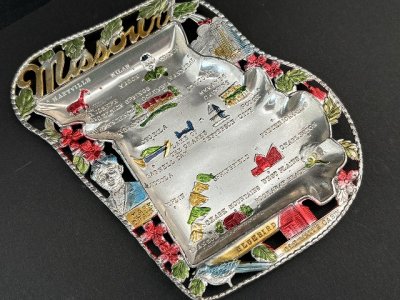 画像3: USA ヴィンテージ スーベニア アッシュトレイ ミズーリ州 Missouri灰皿 1950s 1960s vintage souvenir Antique ashtray