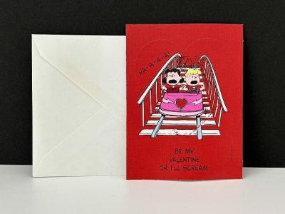 画像2: HALLMARK スヌーピー PEANUTS バレンタイン シール カード 封筒セット USA