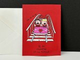 HALLMARK スヌーピー PEANUTS バレンタイン シール カード 封筒セット USA