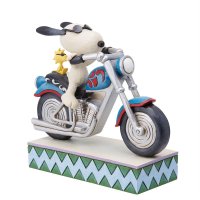 [新品雑貨] JIM SHORE ジムショア JOE COOL ジョークール スヌーピー ウッドストック PEANUTS ジョーライダー 置物 フィギュア USA