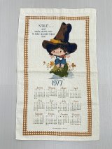 1977年 キッチン ティータオル カレンダー vintage USA ヨーロッパ ヴィンテージ