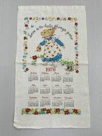 1978年 キッチン ティータオル カレンダー vintage USA ヨーロッパ ヴィンテージ