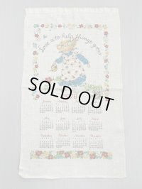 1978年 キッチン ティータオル カレンダー vintage USA ヨーロッパ ヴィンテージ