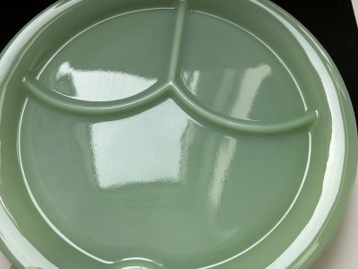 画像4: ファイヤーキング ジェダイ ３コンパートメント プレート タブ付き 後期 皿 レストランウェア Fire-king ヴィンテージ