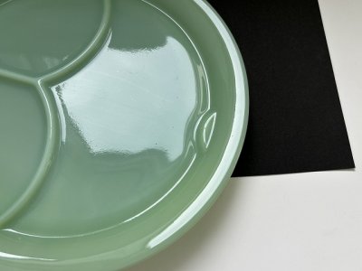 画像7: ファイヤーキング ジェダイ ３コンパートメント プレート タブ付き 後期 皿 レストランウェア Fire-king ヴィンテージ