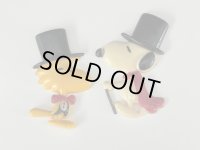 ヴィンテージ スヌーピー ウッドストック マグネット 2個セット USA vintage SNOOPY PEANUTS