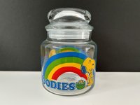 Sサイズ ヴィンテージ スヌーピー GOODIES ガラス キャニスター アンカーホッキング vintage SNOOPY USA