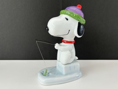 画像1: スヌーピー 釣り フィッシング FLAMBRO フィギュア 置物 USA ヴィンテージ SNOOPY