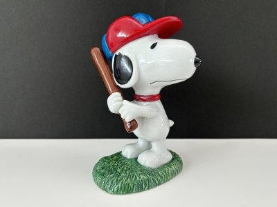 画像1: スヌーピー 野球 ベースボール FLAMBRO フィギュア 置物 USA ヴィンテージ SNOOPY