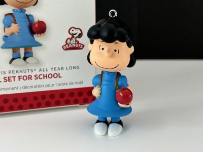 画像1: ルーシー HALLMARK オーナメント 箱入り スヌーピー PEANUTS フィギュア SNOOPY オールド ビンテージ