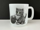 グラスベイク CAT キャット 猫 ネコ ねこ マグ ヴィンテージ Glasbake