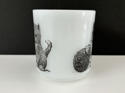 画像2: グラスベイク CAT キャット 猫 ネコ ねこ マグ ヴィンテージ Glasbake