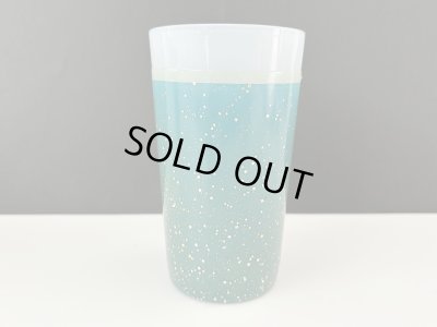 画像1: ファイヤーキング グラマライト タンブラー ラバー ブルーグリーン系 USA Fire king ヴィンテージ