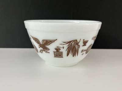 画像3: オールドパイレックス アーリーアメリカン ミキシングボウル Sサイズ OLD PYREX USA ヴィンテージ
