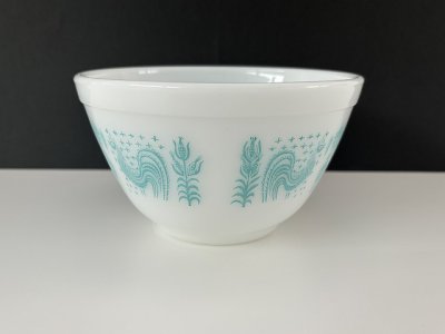 画像2: オールドパイレックス バタープリント ミキシングボウル Sサイズ OLD PYREX USA ヴィンテージ