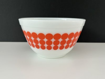 画像1: オールドパイレックス ニュードット ミキシングボウル Sサイズ OLD PYREX USA ヴィンテージ