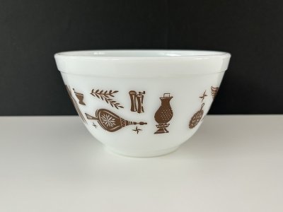 画像2: オールドパイレックス アーリーアメリカン ミキシングボウル Sサイズ OLD PYREX USA ヴィンテージ