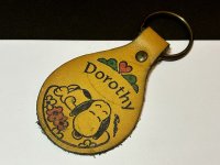 スヌーピー ヴィンテージ レザー キーホルダー USA AVIVA製 1970's 1980's vintage SNOOPY PEANUTS