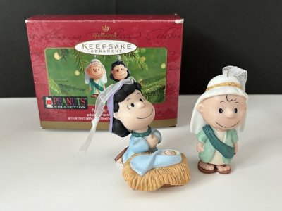 画像1: チャーリーブラウン ルーシー 赤ちゃん HALLMARK オーナメント 箱入り KEEPSAKE PEANUTS SNOOPY ヴィンテージ スヌーピー