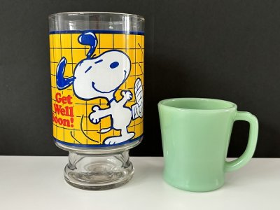 画像1: 1970年代 ヴィンテージ アンカーホッキング スヌーピー ビッグサイズグラス 31oz ビンテージ SNOOPY 